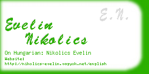 evelin nikolics business card